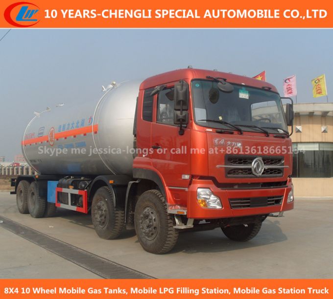 8X4 10 Wheel Mobile Gas Tanks, Mobile LPG Filling Station, Mobile Gas Station Truck 