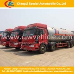 Heavy Duty 8*4 FAW 35500liters LPG Transport Tanker Truck