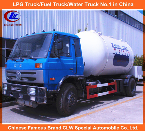 Dongfeng 4*2 LPG Gas Cylinder Refilling Bobtail Trucks 5mt for Sale 