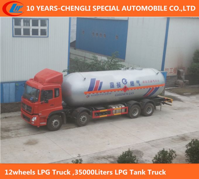 35000 Liters LPG Tank Truck for Gas Transporting and Filling 