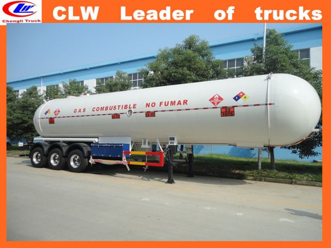 3 Axle 56cbm Heavy Duty LPG Tank Trailer 