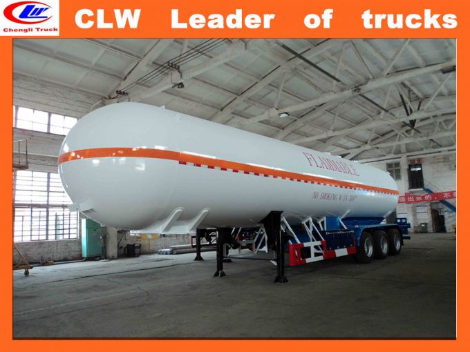 40000L-60000L 3 Axle LPG Transport Tank Trailer LPG Tanker Semi Trailer 