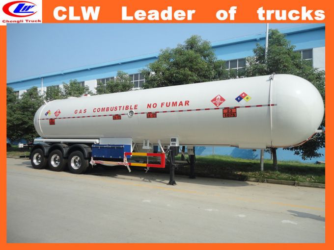  Material 54 Cbm 3 Axles LPG Tanker Trailer 