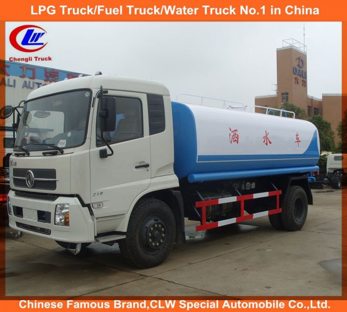 Dongfeng Tianjin 4X2 10 Ton Water Sprinkler Tanker Truck Images 1