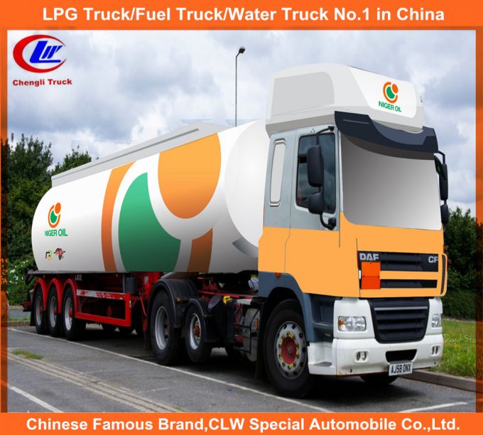 Heavy Duty Tir-Axle 60t Fuel Tank Truck Semi Trailer Images 1