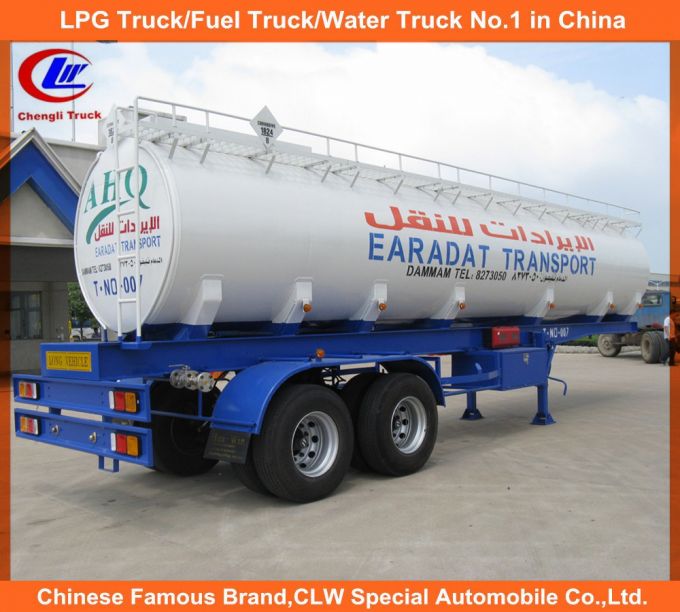 2 Axle 35000liters Stainless Steel Fuel Tank Truck Trailer Images 1
