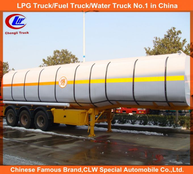 3 Axle 45000liters Carbon Steel Fuel Tanker Semi-Trailer Images 1
