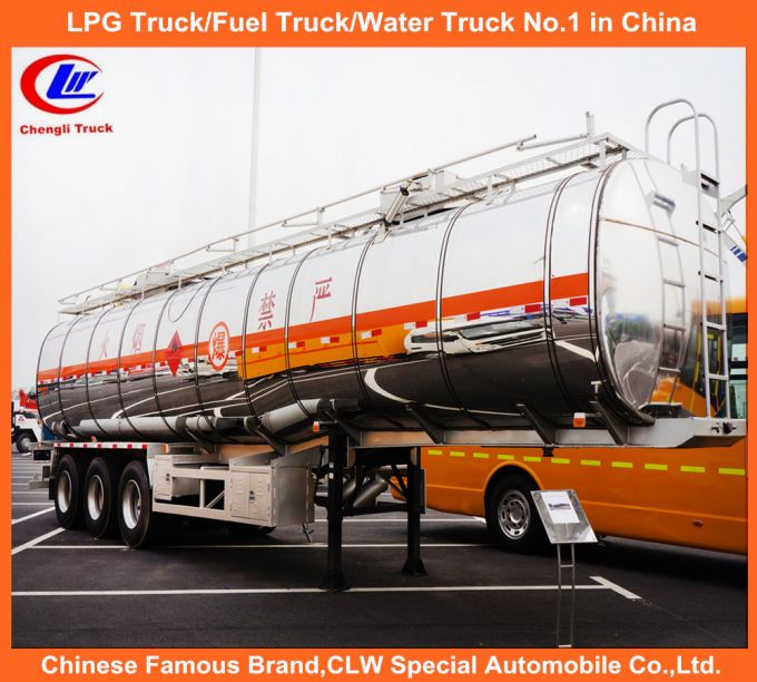 42000L Heavy Duty 3 Axle Aluminum Fuel Tank Semi Trailer Images 1