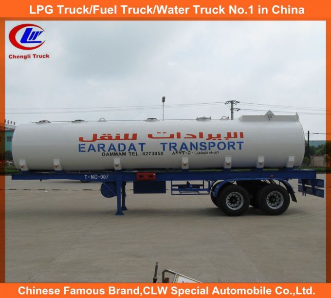 2 Axle 35000liters Stainless Steel Oil Transport Truck Trailer Images 1