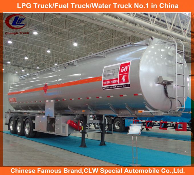 Heavy Duty 3 Axles Fuel Tank Trailer / 35cbm 42cbm 45cbm 50cbm 55cbm 60cbm Fuel Tank Semi Trailer Images 1