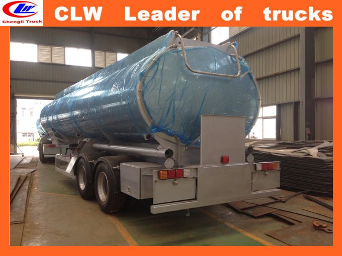 Exported 35 -50 Ton3 Axles Fuel Tanker Semi Trailer Images 1
