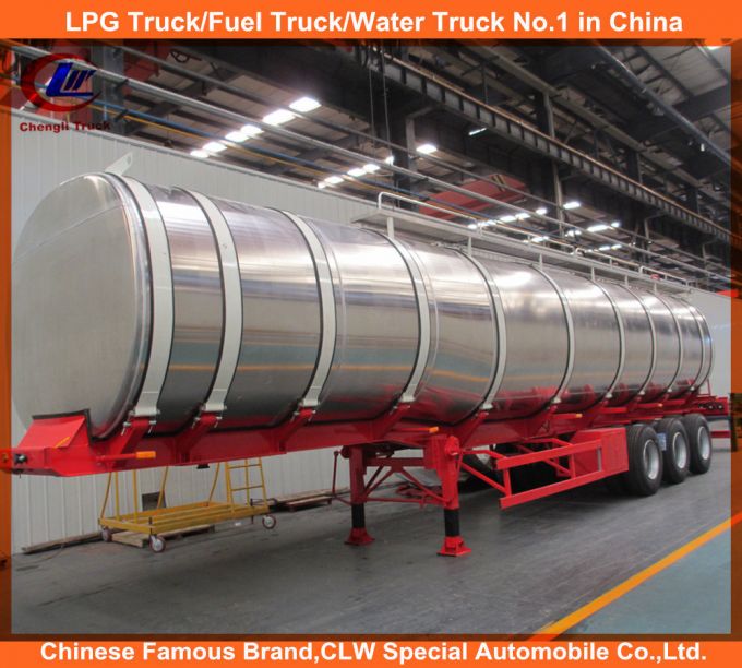 15tons 20tons 25tons 3 Axle Chemical Liquid Semi Trailer 