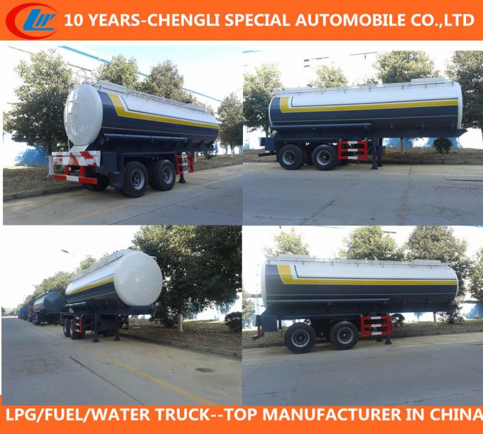 2 Axles Acid Chemical Tanker Semi Trailer Images 1