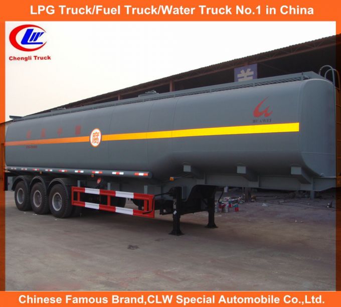 Heavy Duty 3 Axle Bitumen Chemical Liquid Tank Truck Trailer Images 1