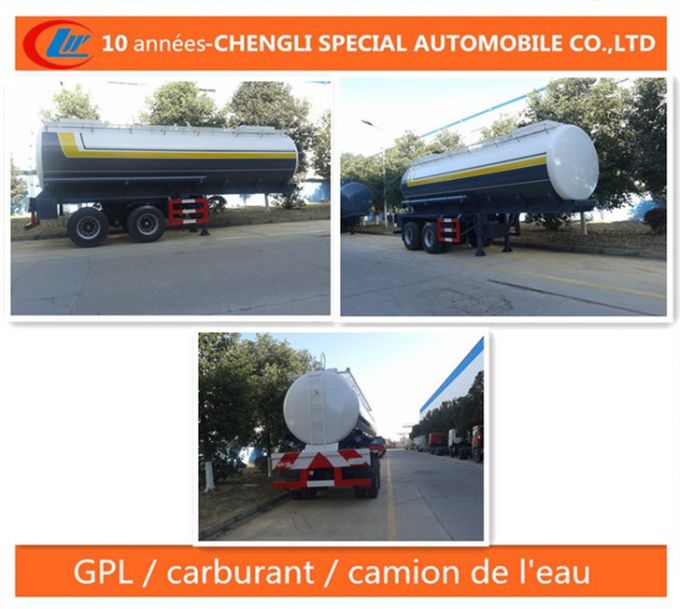 20 Cbm Reservoir Chimiques Semi-Remorque Tank Trailer 