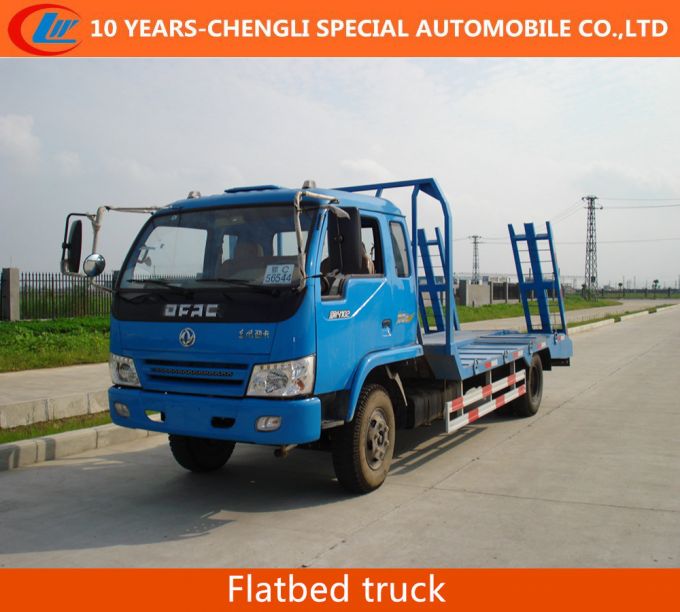 4X2 Flatbed Truck Flat Bed Trailer Trucks for Sale Images 1
