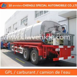 25 Cbm Asphalte Reservoir Semi-Remorque 2 Essieux Trailer