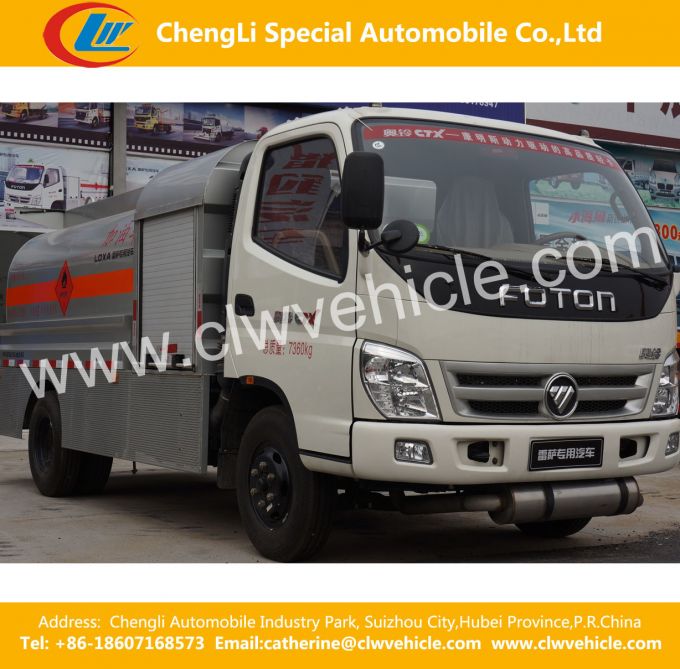 2 Alxes Dongfeng 5cbm Asphalt Distributor Truck Images 1
