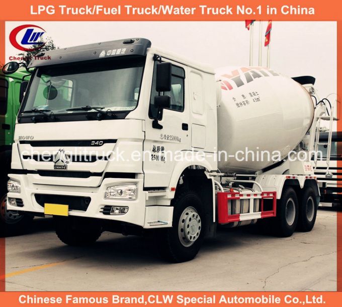 12 Wheel Sinotruk HOWO Heavy Duty Concrete Cement Mixer Truck Images 1
