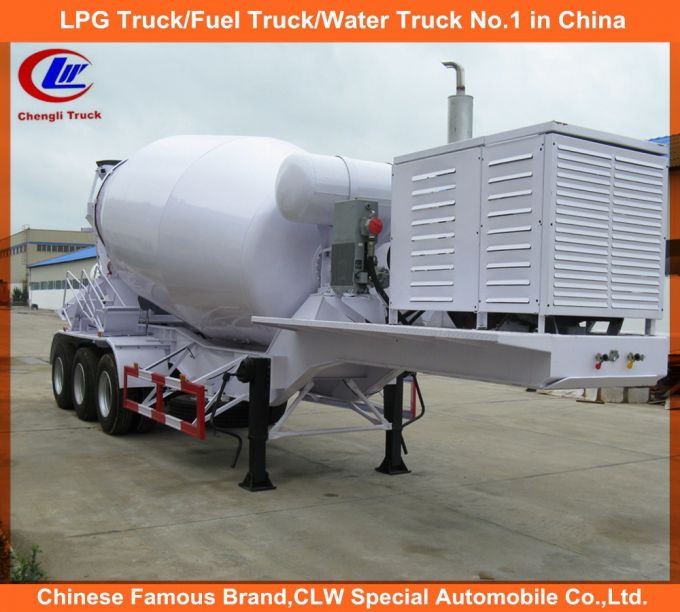 Heavy Duty 3 Axle 16cubic Meter Cement Mixer Truck Trailer 