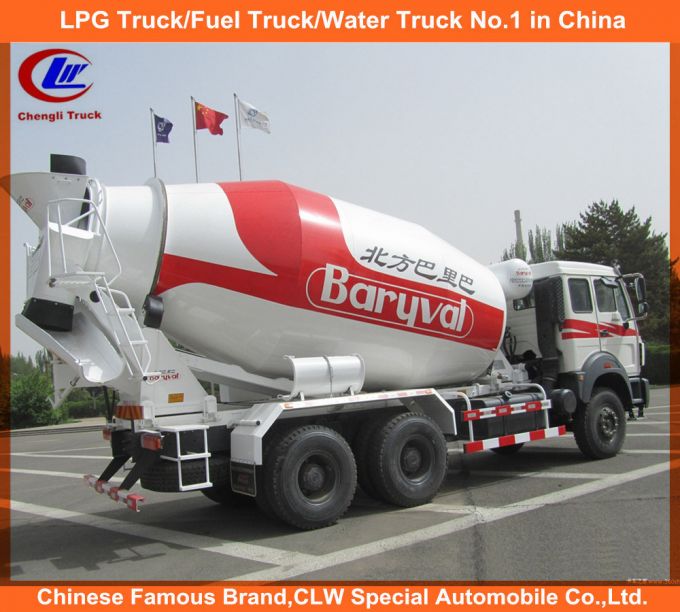 10cbm Heavy Duty Beiben Concrete Mixer Trucks 