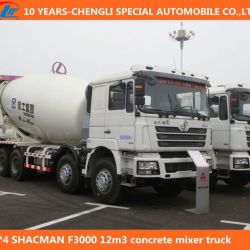 8*4 Shacman F3000 12m3 Concrete Mixer Truck, Concrete Agitator Truck