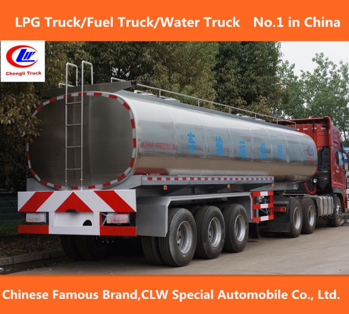 3 Axles 30t Fresh Milk Tanker Trailer Images 1