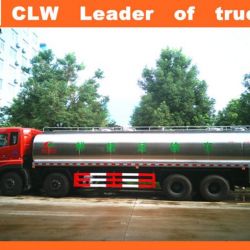 Dongfeng 8*4 Fresh Milk Transport Truck 12 Ton Stainless Steel Milk Tanker