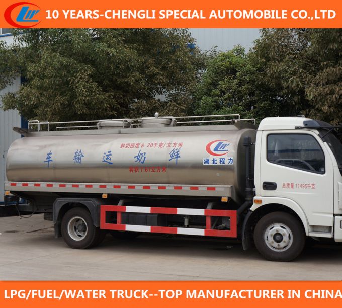 8tons Dongfeng Fresh Milk Truck 