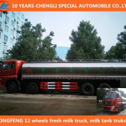 Dongfeng 12 Wheels Fresh Milk Truck, Milk Tank Truks