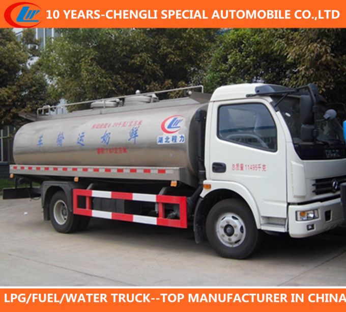 Dongfeng 8cbm Milk Tank Truck Images 1