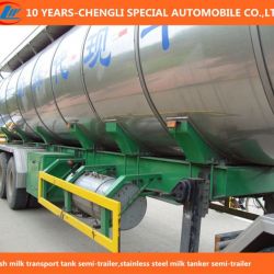 Fresh Milk Transport Tank Semi-Trailer, Stainless Steel Milk Tanker Semi-Trailer