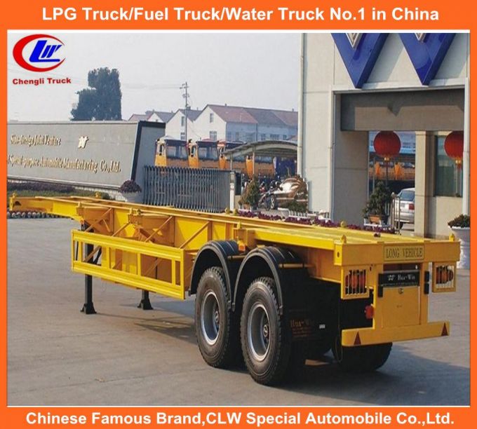 20feet Container Carrier Trailer in 2 Axles Skeletal Semi-Trailer Images 1