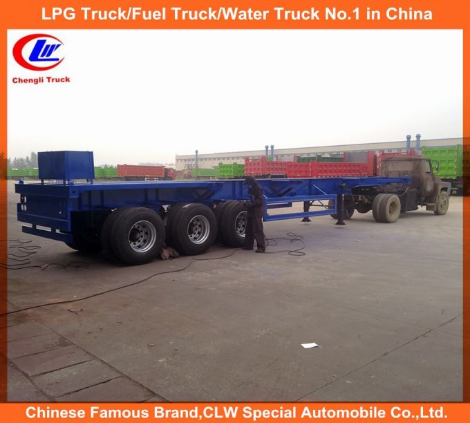 40ft Heavy Duty 3 Axle Skeletal Container Transport Trailer 