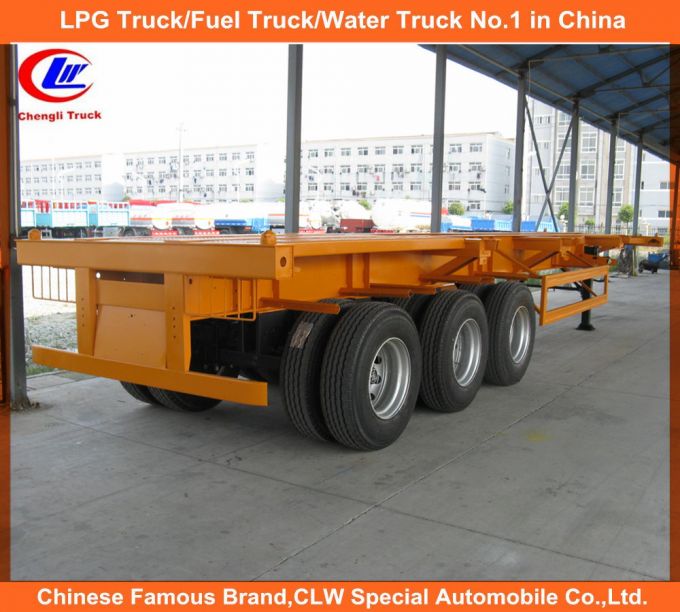 40FT Heavy Duty 3 Axle Skeletal Semi-Trailer for Container Transport 