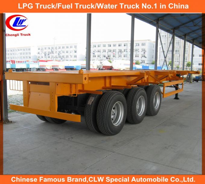 40FT Heavy Duty 3 Axle Skeletal Semi-Trailer for Container Transport Images 1