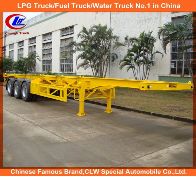 Heavy Duty 40ft 3 Axle Skeletal Container Semi Trailer Images 1