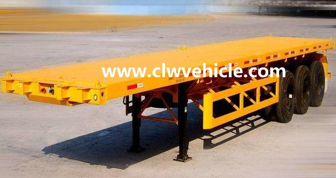 Heavy Duty 50 Tons 3 Axles Container Semi Trailer Images 1