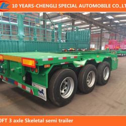 3 Axle Low Bed Flat Semi Trailer