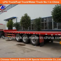45FT 3 Axle 40ton Heavy Flatbed Container Loader Truck Trailer