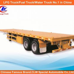 40ft 2 Axle Container Loading Flatbed Trailer Flatbed Semi Trailer