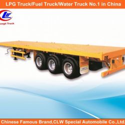 40FT 3 Axle Container Loading Flatbed Semi Trailer