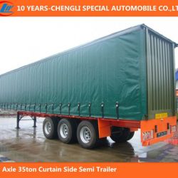 3 Axle 35ton Curtain Side Semi Trailer