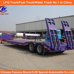 Low Bed Semi-Trailer for 40ton Machinery Lowboy Trailer
