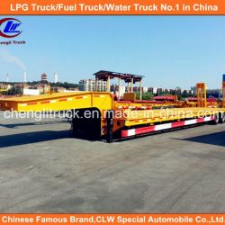 Heavy Duty 60ton Gooseneck Lowbed Semi Trailer with Mechanical Ramps
