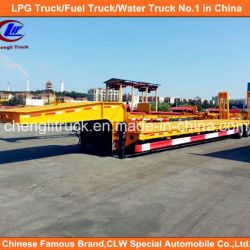 Heavy Duty 60ton Gooseneck Lowbed Semi Trailer with Mechanical Ramps