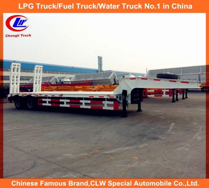 40 Ton 2 Axle Lowbed Low Loader Semi Truck Trailer 