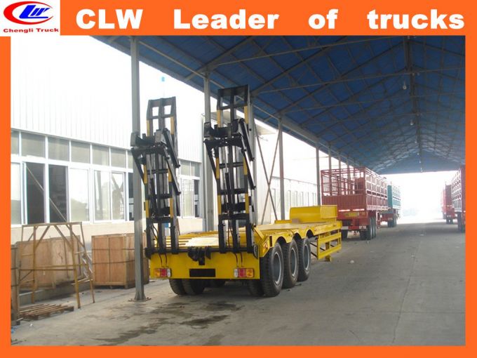 Heavy Duty Machinery Low Loader Semitrailer Lowbed Semi Trailer Images 1