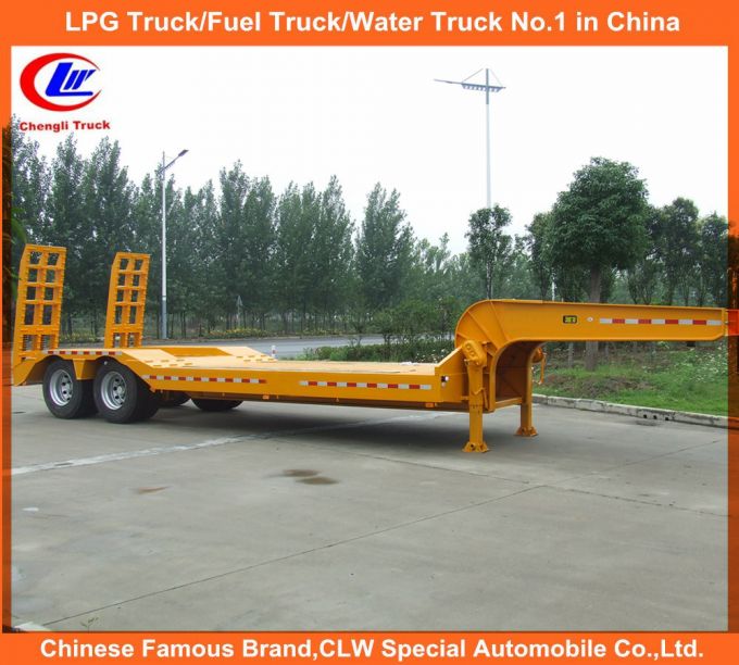 Heavy Duty 2 Axle Low Boy Trailer Lowloader Semi Trailer Images 1