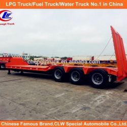 3 Essieu Lowloader Lit Remorque 50 Ton Trailer